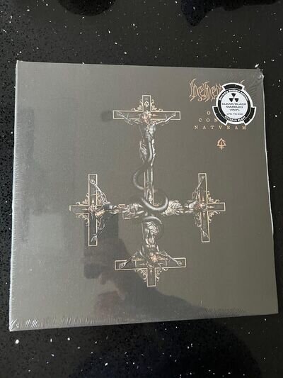 Behemoth Opvs Contra Natvram - Clear Black Marbled LP VINYL - NEW SEALED