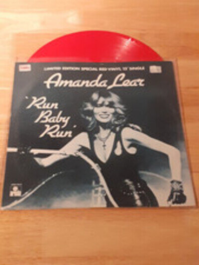 Amanda Lear - Run Baby Run (VERY Rare LTD Edition Red Vinyl 12" SEE VIDEO