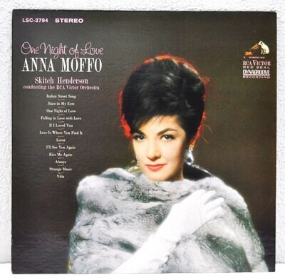 ANNA MOFFO "One Night Of Love" Vinyl LP RCA Victor LSC-2794