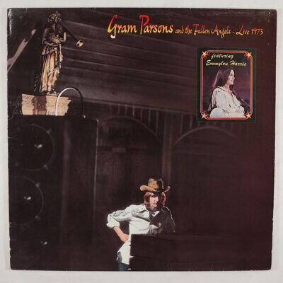 GRAM PARSONS AND THE FALLEN ANGELS - LIVE 1973 1982 GERMANY VINYL - EX/VG