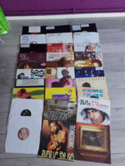 RnB Vinyl 12in singles/EP X 30,job lot Mary J Blige Ashanti Biggie Akon Nelly