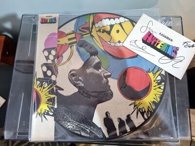 KASABIAN - HAPPENINGS. PICTURE DISC LP. WITH LIMITED SIGNED ART CARD. UNPLAYED.