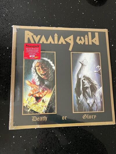 Running Wild - Death Or Glory: Grey COLOURED 2 X LP Vinyl NEW
