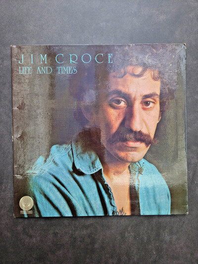 JIM CROCE Life And Times 1973 UK vinyl LP Bad Leroy Brown Alabama Rain EX/VG