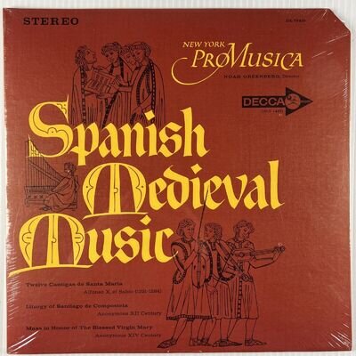 Spanish Medieval Music VINYL LP Pro Musica Decca DL79416 SEALED R62-1054