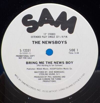The Newsboys 12" Single "Bring Me The News Boy /Alternatives" NM / NM VG++ BX15