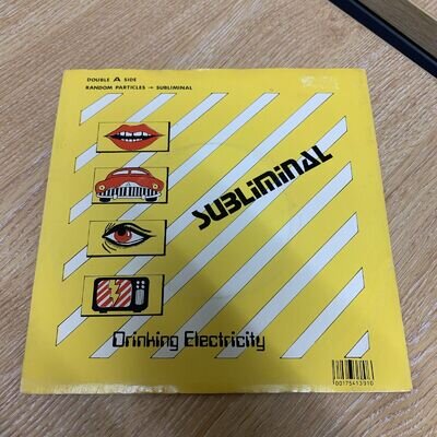 Drinking Electricity Subliminal Random Particles 7" vinyl UK Survival 1981 NM/EX