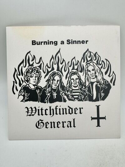 Witchfinder General- Burning A Sinner 7" 45 RPM Single Green Vinyl USA 2007 NM
