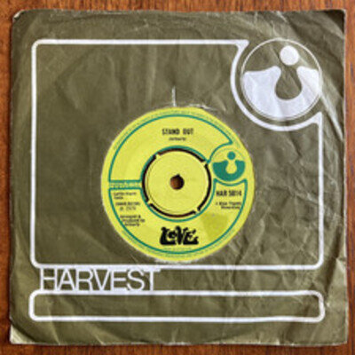 LOVE - Stand Out 7” UK HARVEST Rare Psych Rock Acid Garage Rock Arthur Lee 45rpm