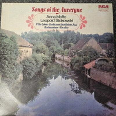Songs of the Auvergne Villa-Lobos-Bachianas-Brasileleiras No.5 Vinyl Anna Moffo
