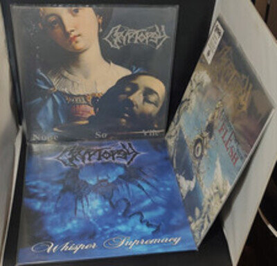 CRYPTOPSY None So Vile, Blasphemy Made Flesh, Whisper Supremacy color vinyl LP's