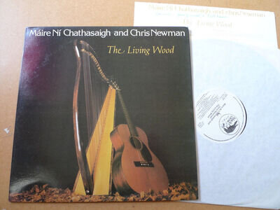 Máire Ní Chathasaigh And Chris Newman – The Living Wood LP CRO 221 SIGNED INSERT