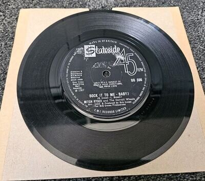 1967 Northern Soul Mitch Ryder Detroit Wheels Sock It To Me Baby 7" Vinyl Record