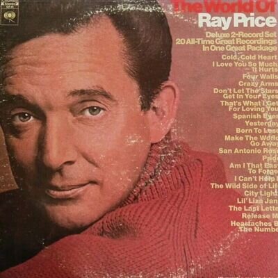 Ray Price-The World Of Ray Price Vinyl LP Double Album.1970 Columbia GP 28.