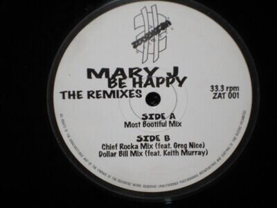 Mary J. Blige – Be Happy 12" Vinyl VG
