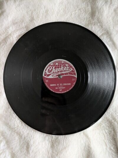 ORIGINAL ! Bo Diddley Pretty Thing / Bring It To Jerome 78rpm Checker Record VG+