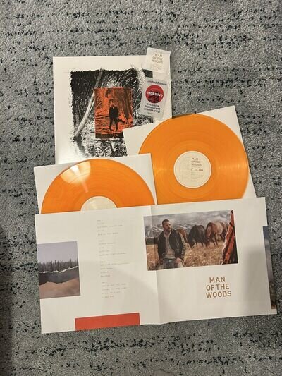 Justin Timberlake Man Of The Woods ORANGE VINYL 2 LP Target