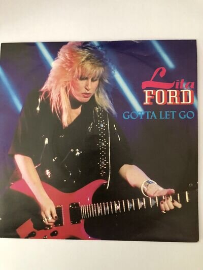 Lita Ford Gotta let go Poster Bag 7" EX. 1984 VER.10 Runaways.
