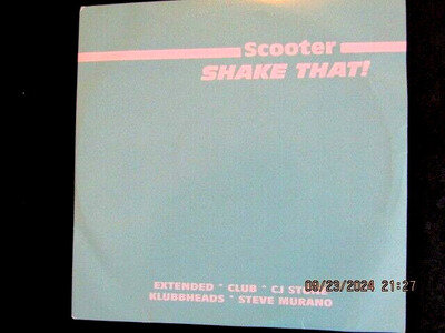 SCOOTER 'SHAKE THAT' 2 X 12" VINYL PROMO'S 5 MIXES IN VGC+ PLAYED & TESTED