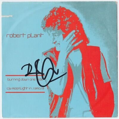 ROBERT PLANT Burning Down One Side VINYL Led Zeppelin IV 4 ZoSo Autograph SIGNED