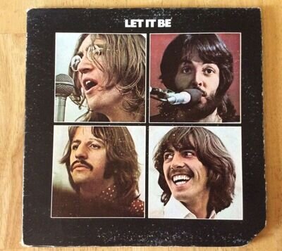 The Beatles Let It Be Signed Cover Vintage1970 Vinyl Album Apple Records