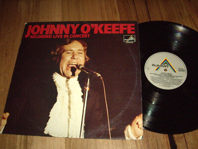 JOHNNY O'KEEFE *OZ 12" LP ' RECORDED LIVE IN CONCERT ' 1973 VGC+