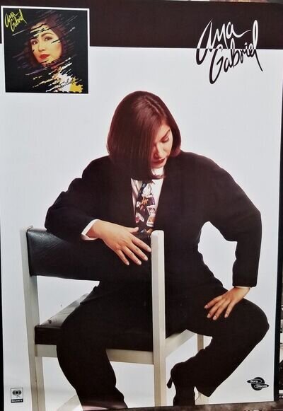 ANA GABRIEL silueta promo poster 1992