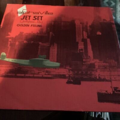 Alphaville Jet Set 12" Vinyl EU 1985 WEA 1st Press A2/B2 Synth Pop Single