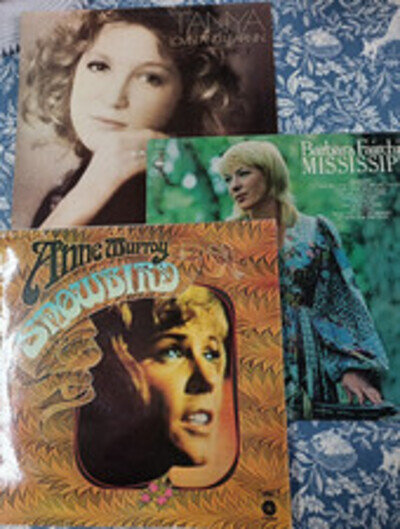 3 x Vinyl Country Albums - Tanya Tucker, Anne Murray, Barbara Fairchild