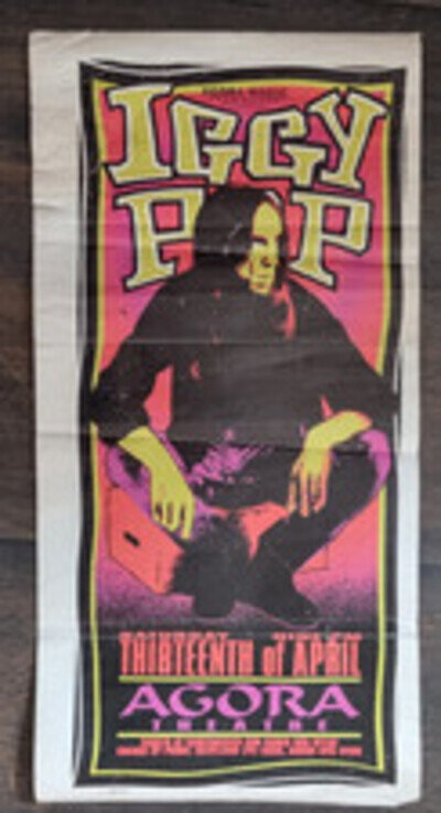 Vintage Iggy Pop Mark Arminski Poster