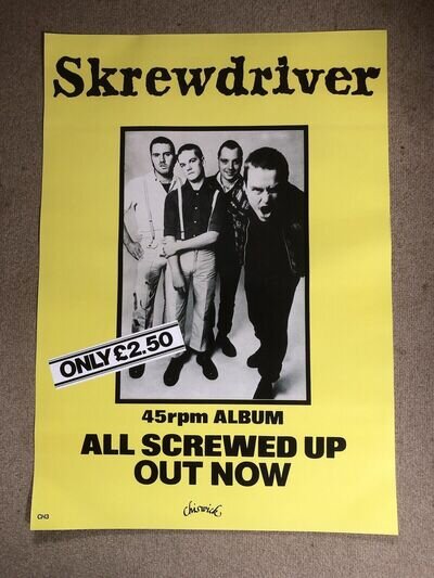 Chiswick Record Repro Promo Poster Punk Rock 1977 ISD skinhead