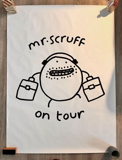 Mr Scruff Giant Tour Poster! 1060mm x 1450mm