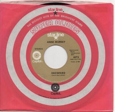 ANNE MURRAY snowbird*put your hand in the hand 1972 US CAPITOL STARLINE 7" 45