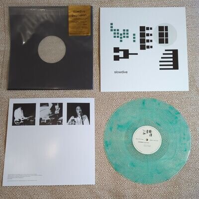 Slowdive Pygmalion 2020 Ltd Edition Vinyl Textured Cover Clear & Green Marbled
