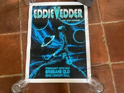 Eddie Vedder australian tour poster