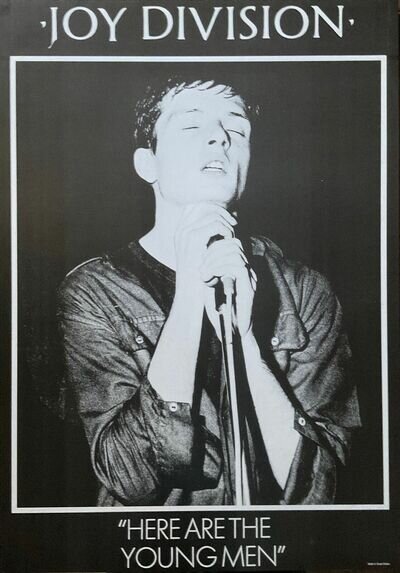 Joy Division “Here Are The Young Men” Vintage Out of Print Poster 24.5 x 35 Blac