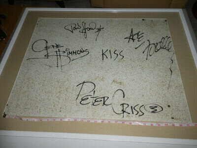 Huge Kiss Autograph 1970s All 4@1 Signing Lakeland FL Rehearsal for Dynasty tour