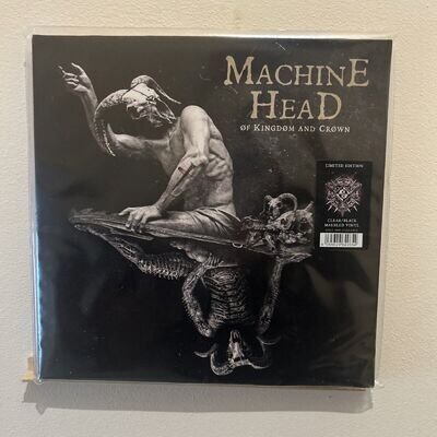 Machine Head: of Kingdom and Crown Clear/Black Marbled Vinyl. Ltd 400 Mint,