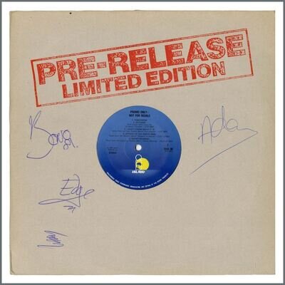 U2 Autographed Island Records 1981 Promotional Album (UK)