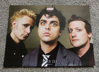 GREEN DAY - Kerrang Poster - Billie Joe Armstrong, Tré Cool, Mike Dirnt - RARE