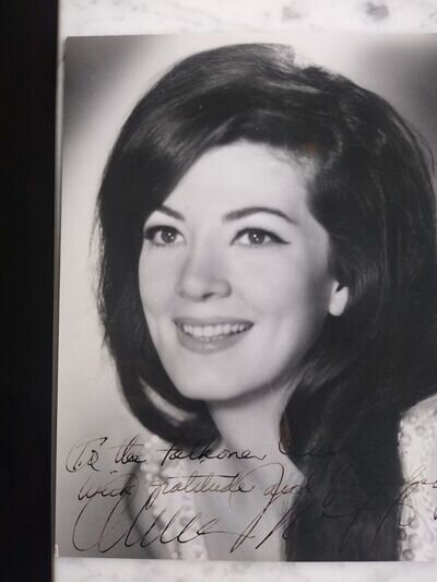 Anna Moffo soprano signature 1968 autograph signed press LARGE photograph