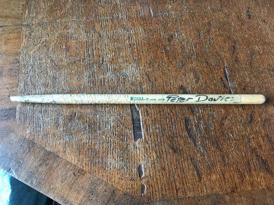 Original Drummer Signed Autographed Peter Davies U.K. Subs Drum Stick