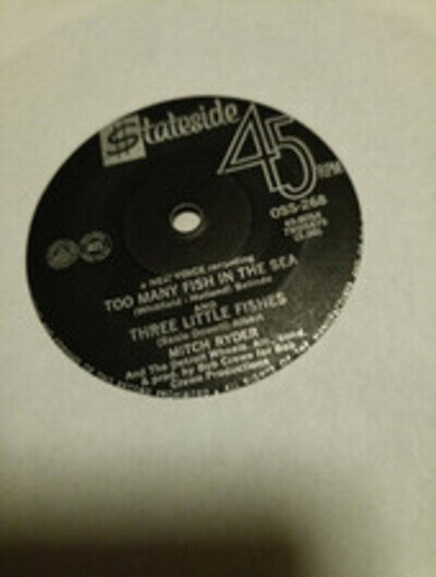 Mitch Ryder & The Detroit Wheels ‎– Too Many Fish In The Sea 7" VG