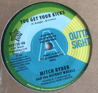 Demo - Mitch Ryder - You Get Your Kicks / Breakout