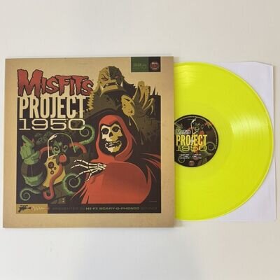 MISFITS PROJECT 1950 FLUORESCENT YELLOW VINYL EXPANDED EDITION USA LP JERRY ONLY