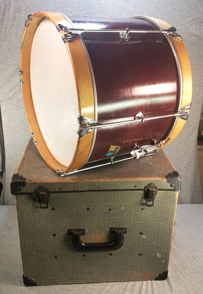 Vintage Ludgwig Legionnaire Parade Drum w/ Snare, Case & Accessories C. 1972