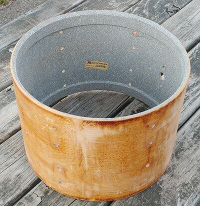 Original 1972 ROGERS 9"X13" Drum SHELL Speckled Grey Interior NO EXTRA HOLES
