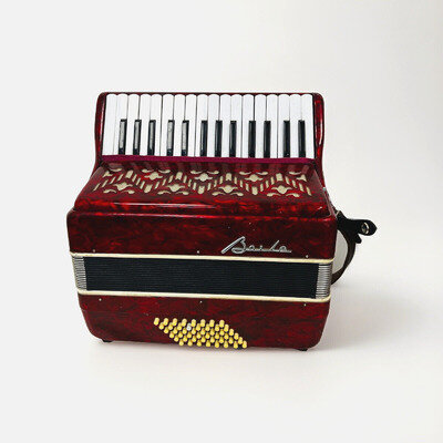 Baile Piano Accordian - Red Large - 48 Bass Button - (17)