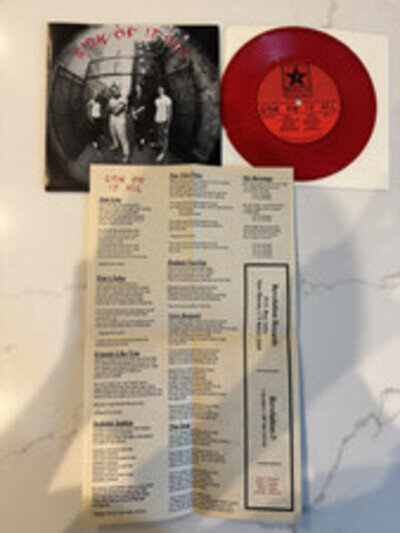 Sick Of It All - S/T 7" 2nd Press RED Vinyl With Original Insert Revelation MINT