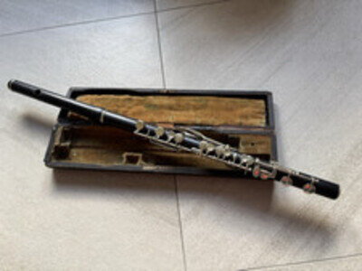Antique Starck/Barnes & Sons Wooden Flute - For Parts Only!